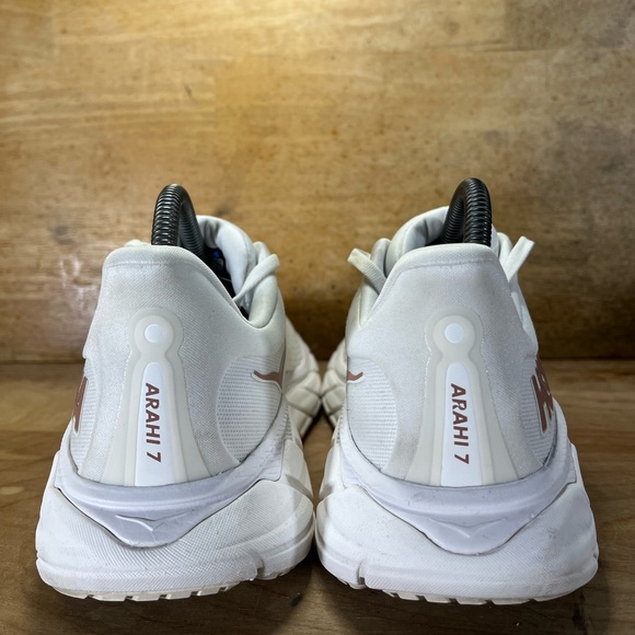 Hoka One One Arahi 7 CUSHIONED Womens Size 9 Running Shoes Sneakers White - Picture 5 of 12